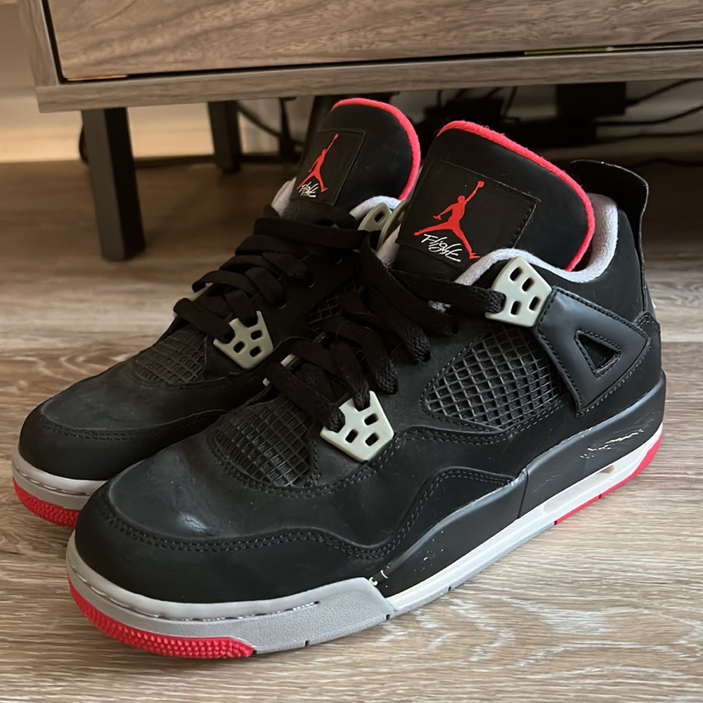 Jordan 4 Retro - Black Cement (2012) (GS) - Size 6.5Y